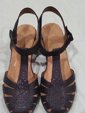 EasySpirit Sandals Size 8 M Ankle Strap adjustable Retail, Upper Leather